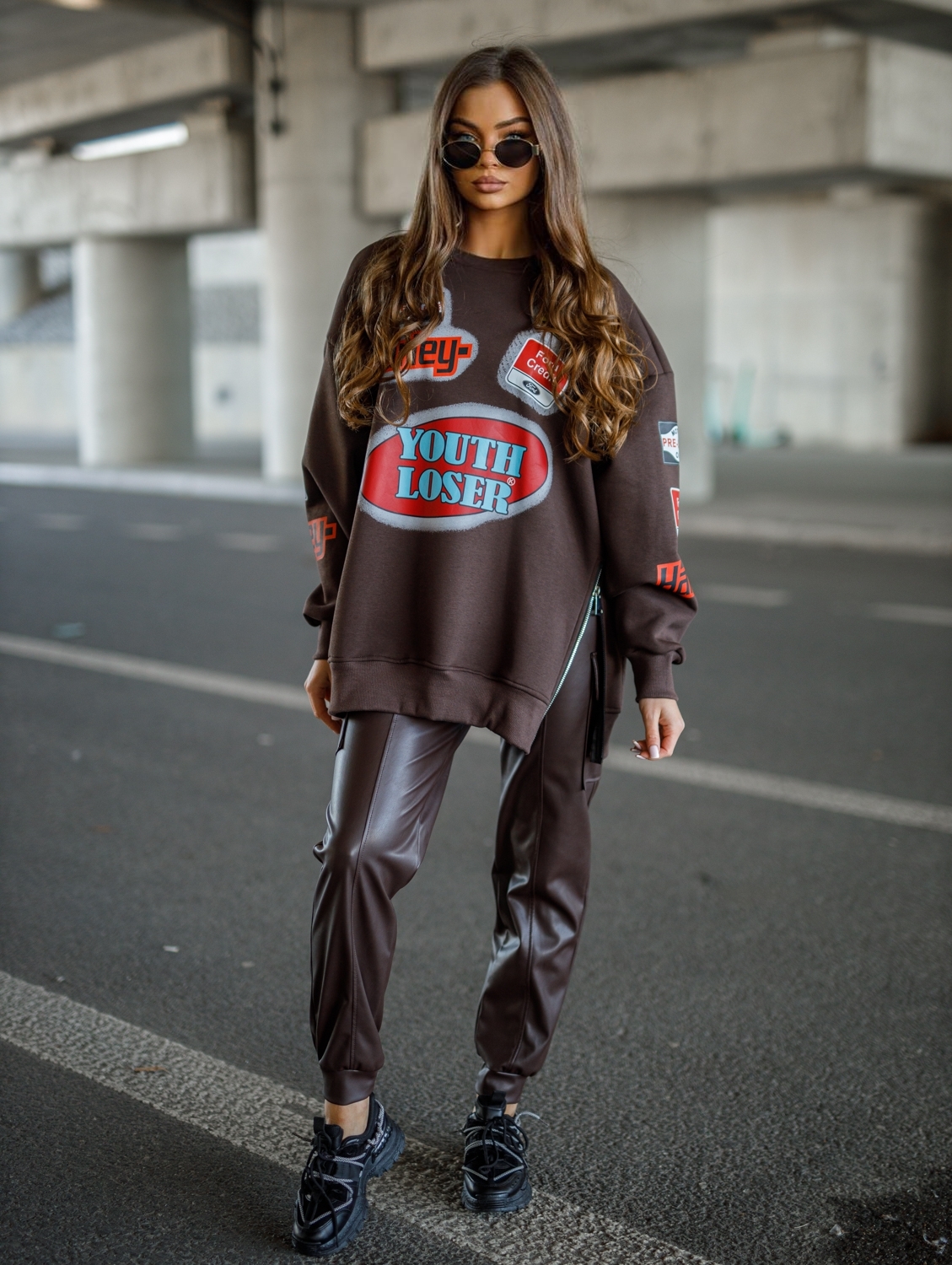Bluza Damska HARLEY – chocolate - obrazek 2