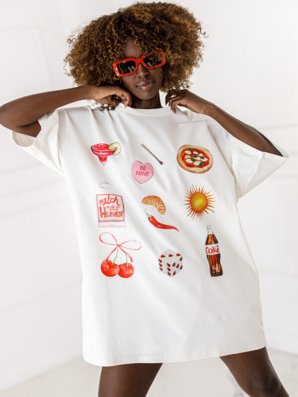 T-shirt OVESIZE #FOOD