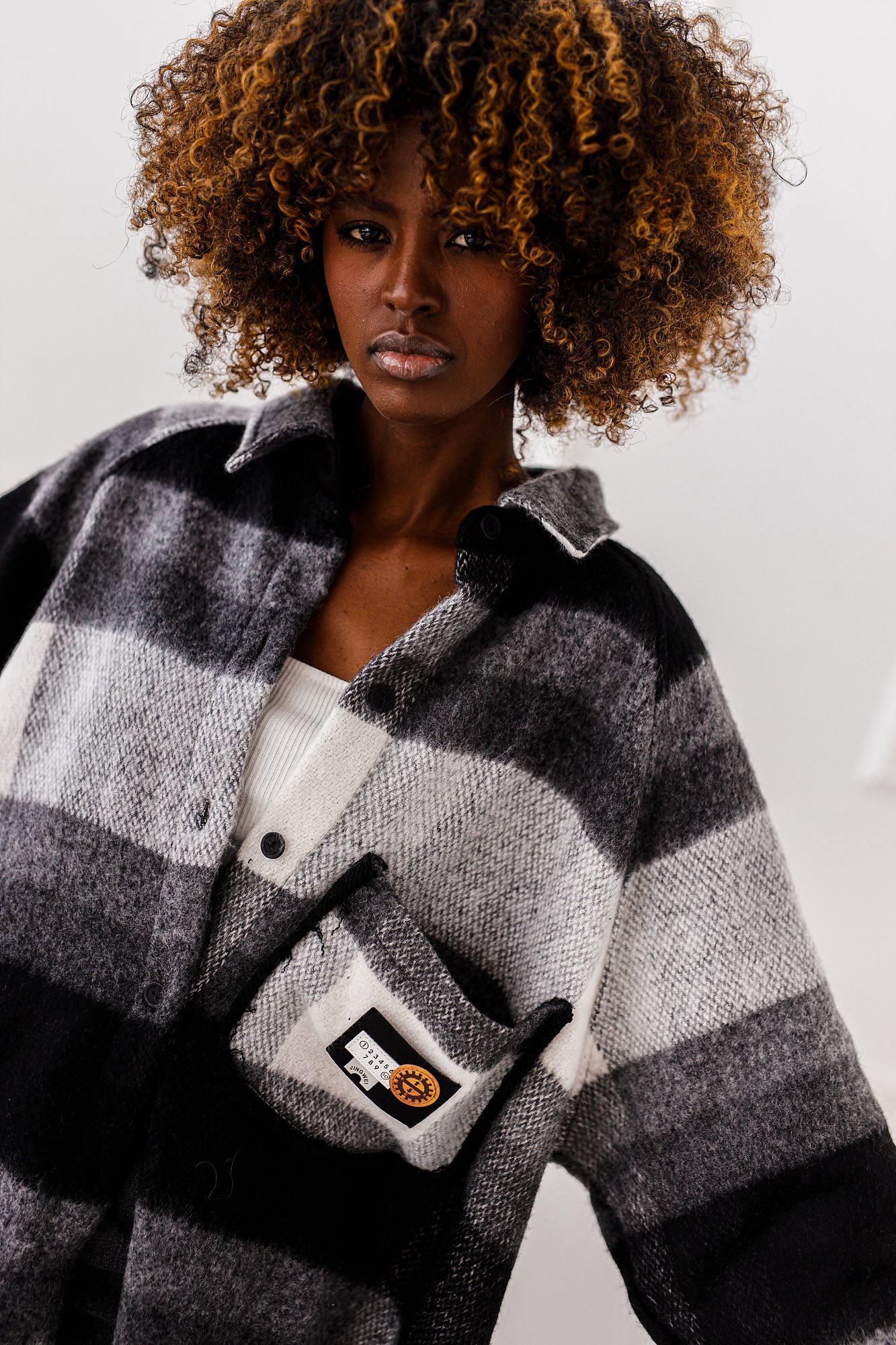KURTKA KOSZULOWA OVERSIZE #001 - obrazek 2
