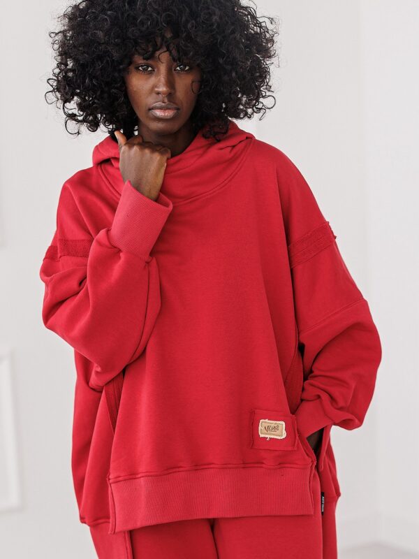 BLUZA OVERSIZE BASIC #RED