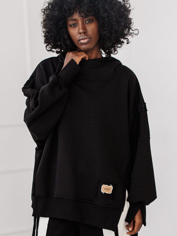 BLUZA OVERSIZE BASIC #BLACK