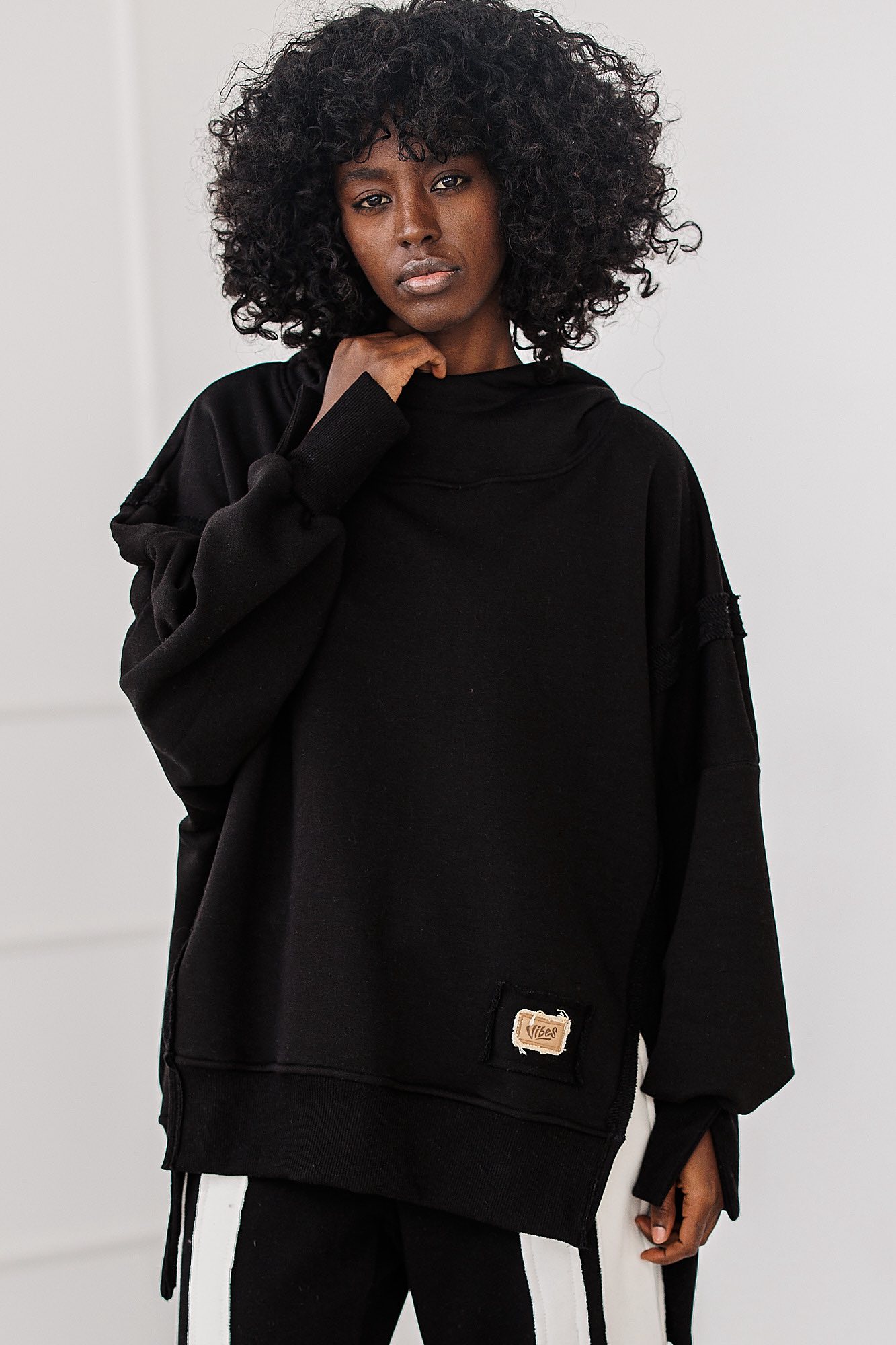 BLUZA OVERSIZE BASIC #BLACK