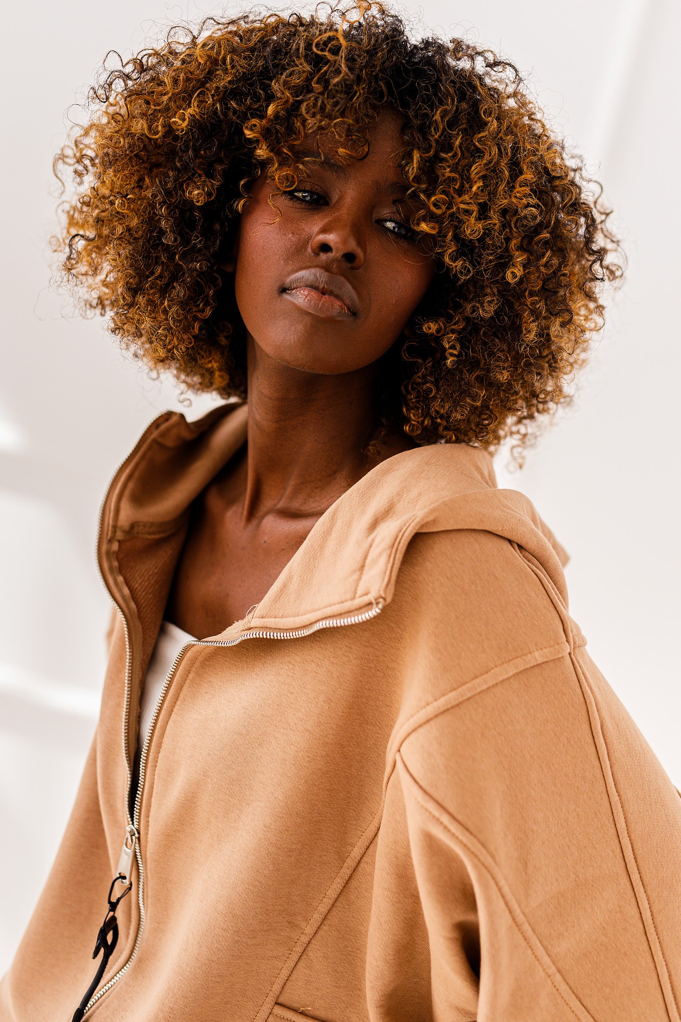 BLUZA OVERSIZE ELISA #MC CAMEL - obrazek 5