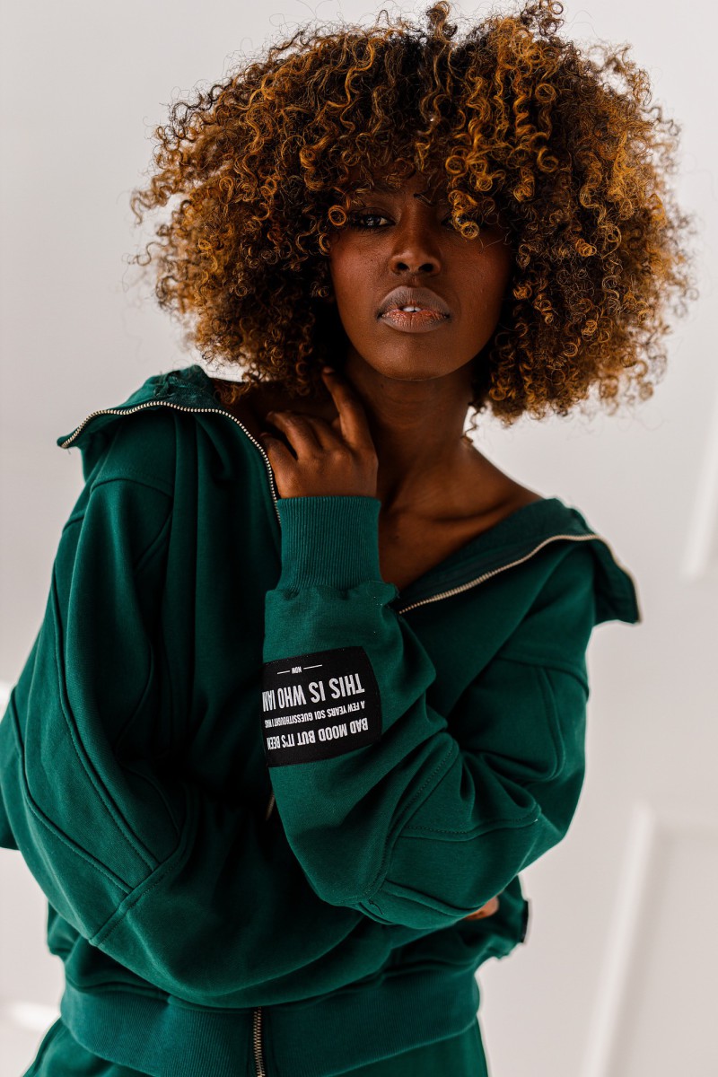 BLUZA OVERSIZE ELISA #MC GREEN