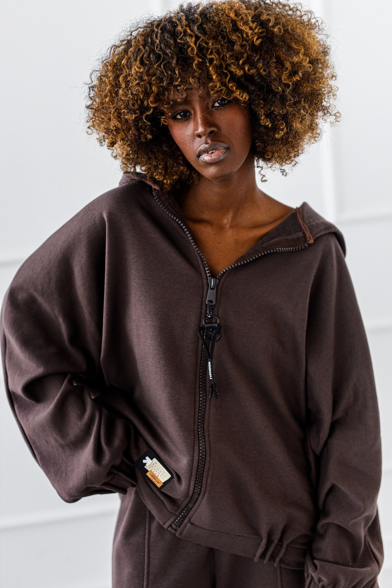 BLUZA OVERSIZE KARINA #MC CHOCOLATE - obrazek 2