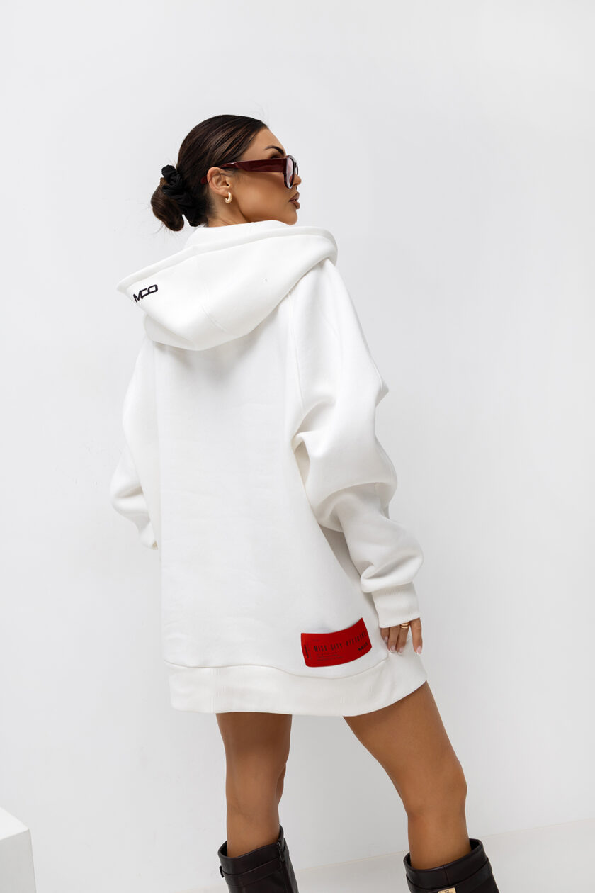 BLUZA OVERSIZE GREYHUND #MCO WHITE - obrazek 4