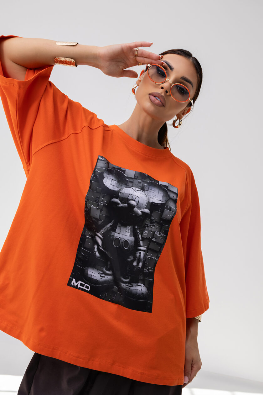 T-Shirt OVERSIZE MIKI ORANGE