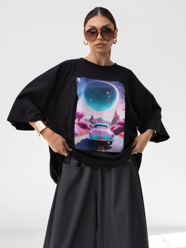 T-Shirt OVERSIZE CAR BLACK