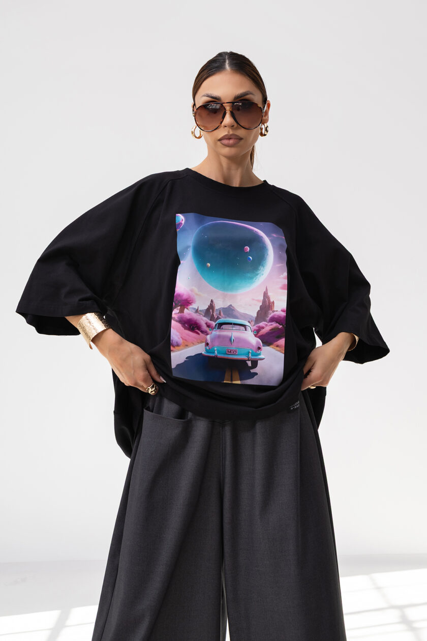 T-Shirt OVERSIZE CAR BLACK