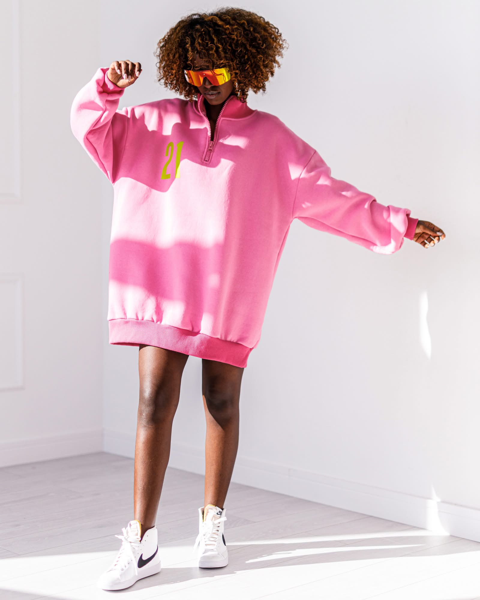 BLUZA OVERSIZE #MC 21 PINK - obrazek 4