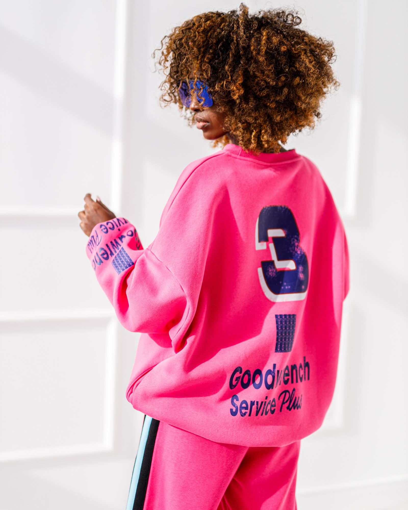 BLUZA OVERSIZE #MC3 PINK - obrazek 2