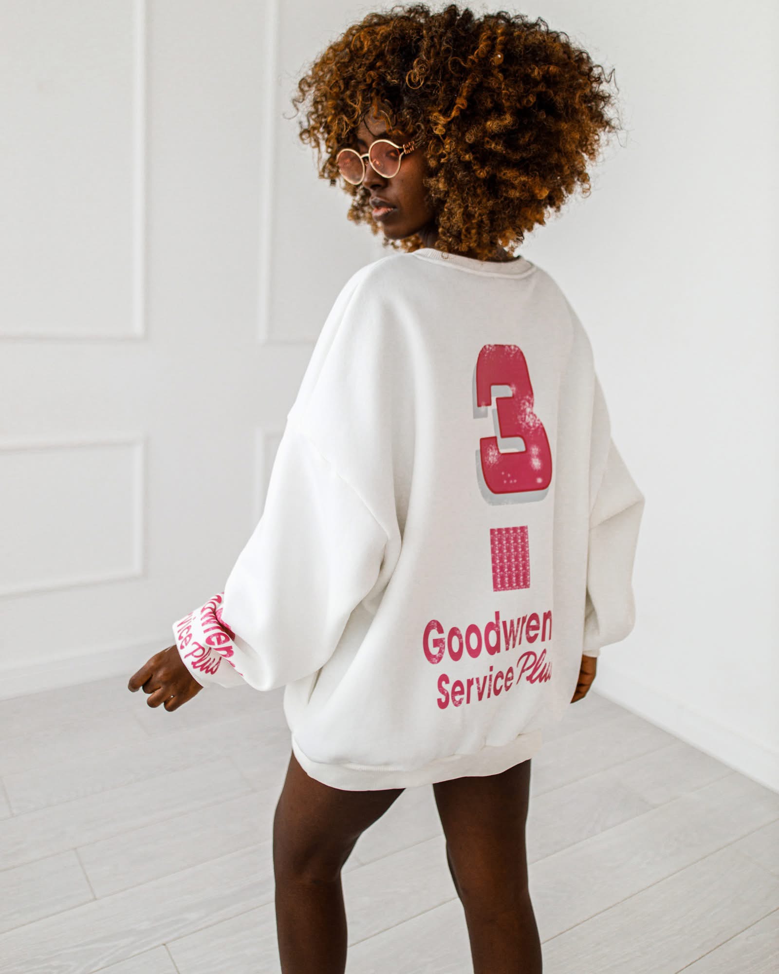 BLUZA OVERSIZE #MC3 WHITE