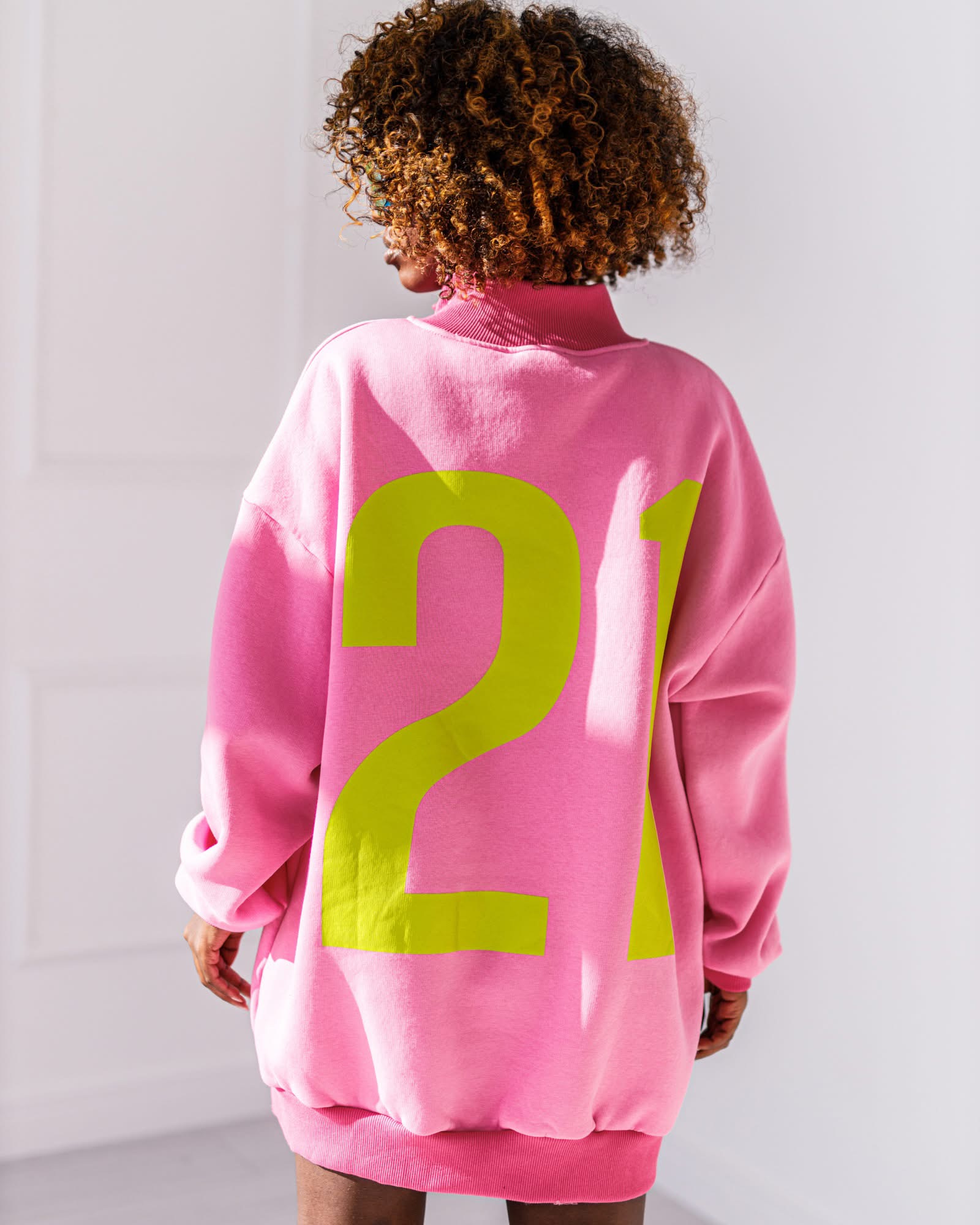 BLUZA OVERSIZE #MC 21 PINK - obrazek 2