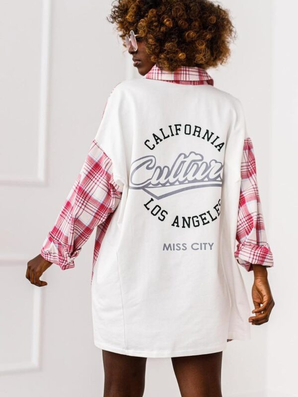 KOSZULA OVERSIZE # CALIFORNIA WHITE