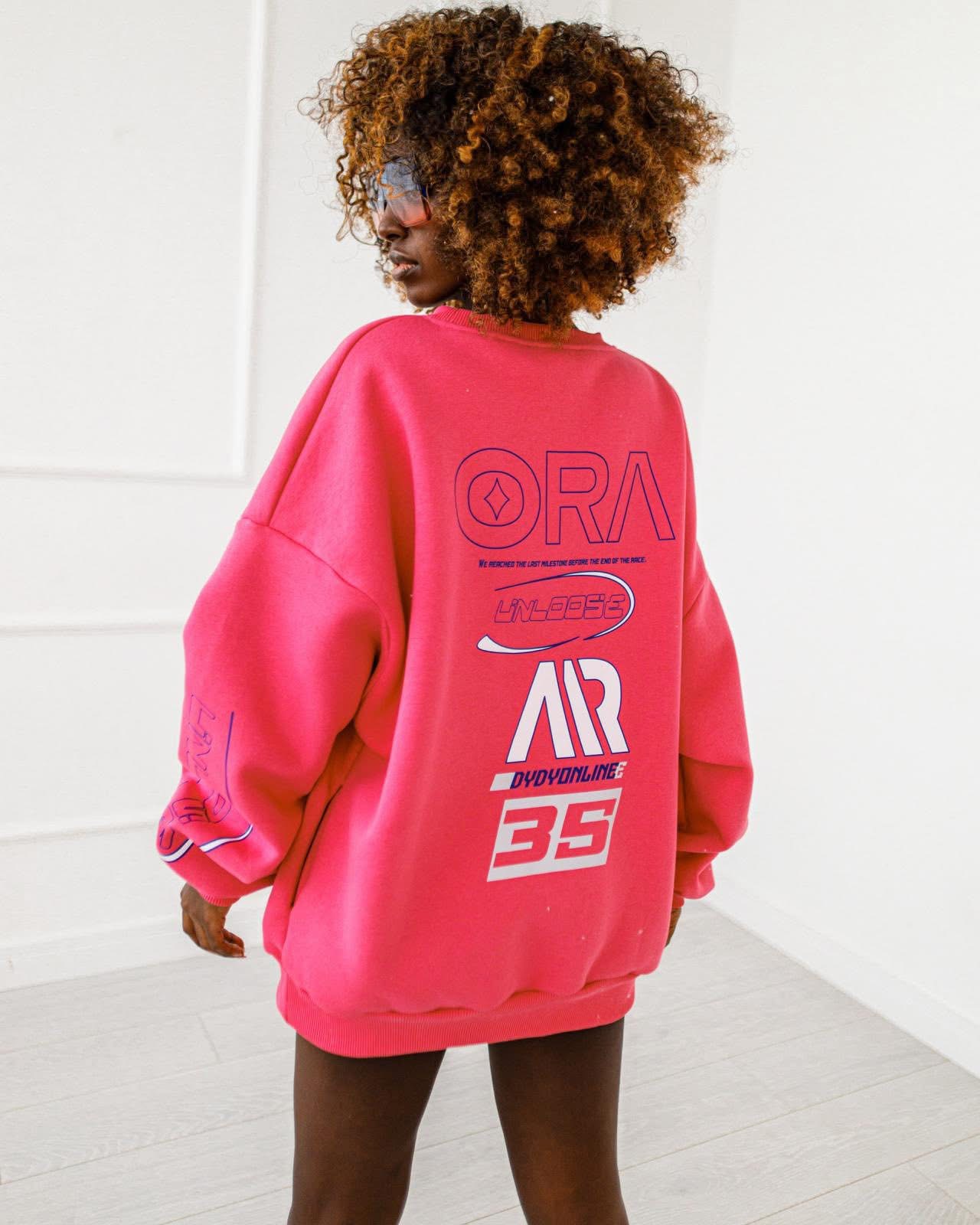 BLUZA OVERSIZE #MC35 PINK