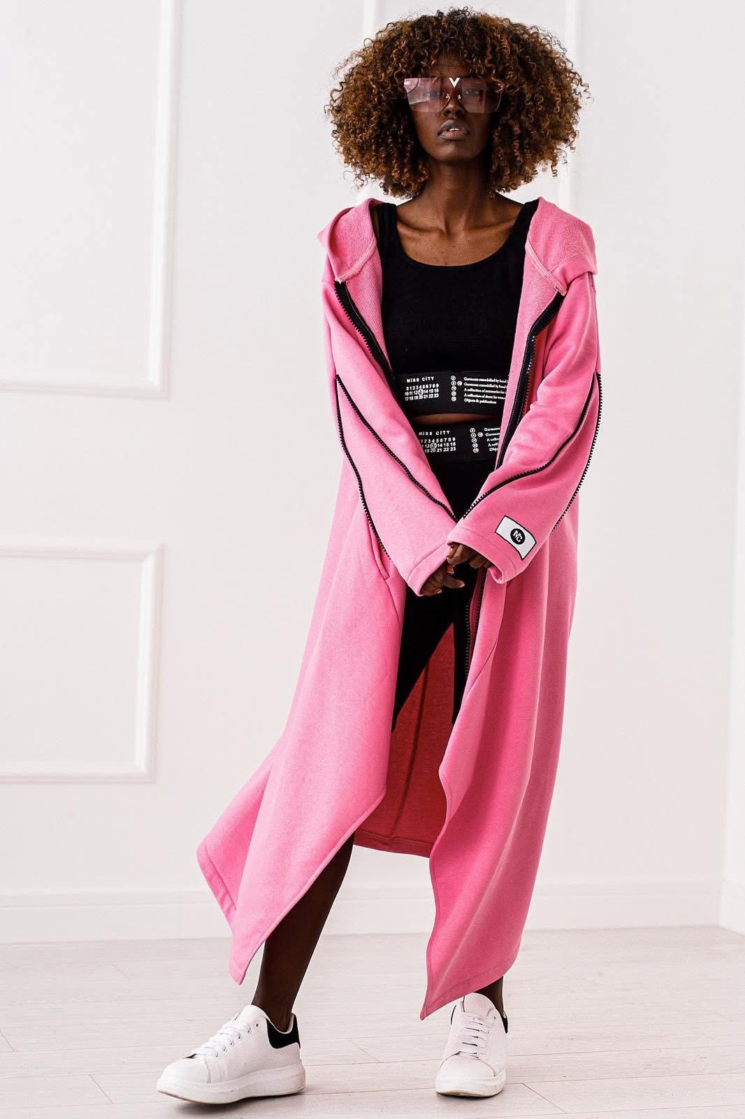 NARZUTKA DRESOWA OVERSIZE #MC PINK - obrazek 2
