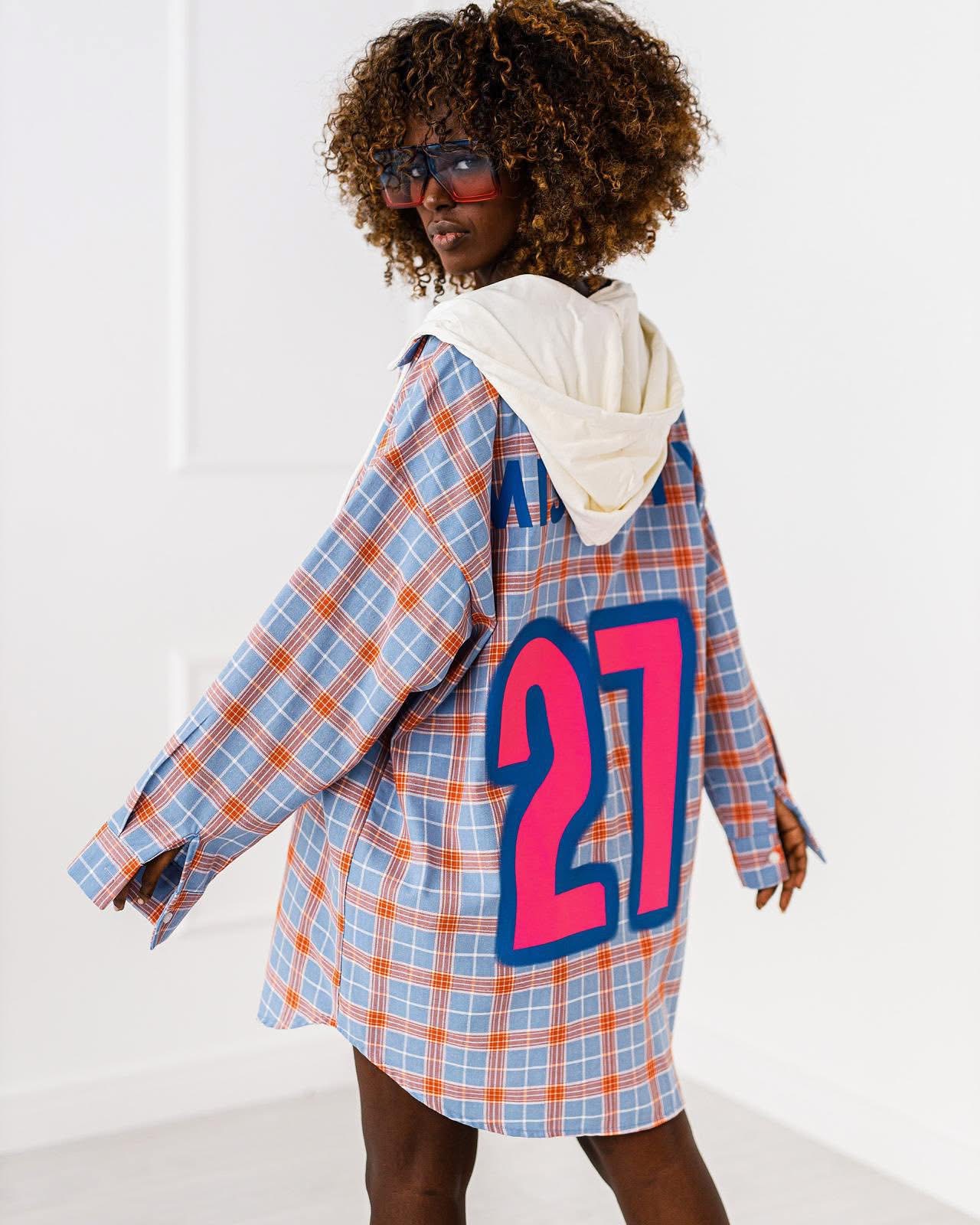 KOSZULA OVERSIZE #MC 27 BLUE