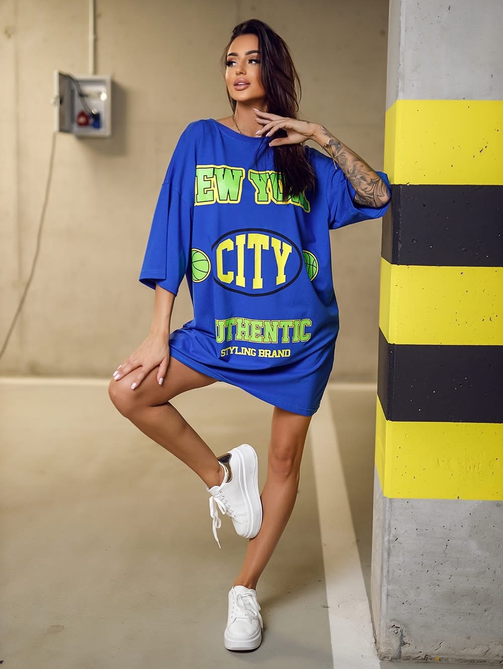 T-SHIRT OVERSIZE NEW YORK #01 - obrazek 3