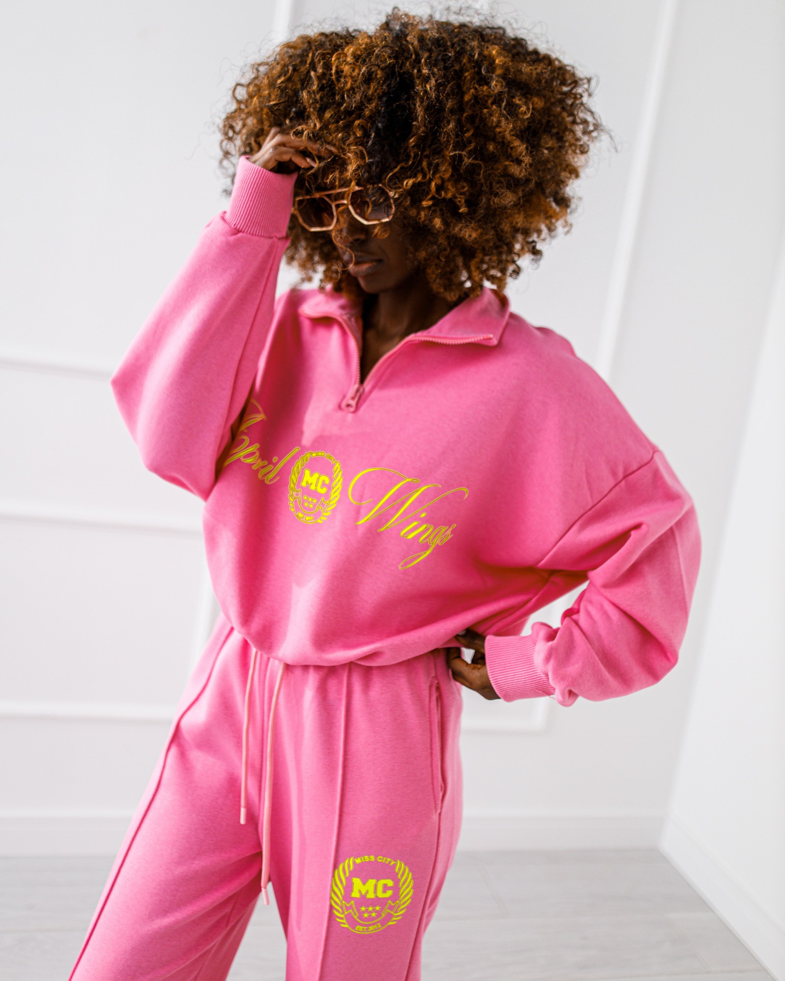 KOMPLET DRESOWY # LUXE STRIPE PINK - obrazek 5