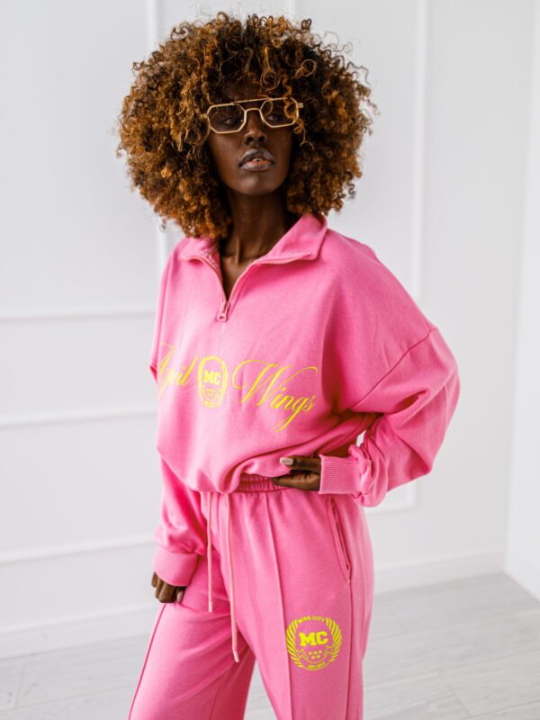KOMPLET DRESOWY # LUXE STRIPE PINK