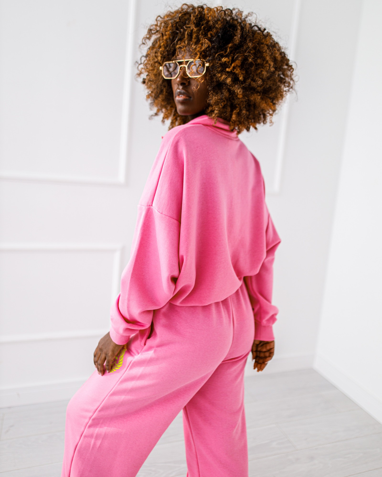KOMPLET DRESOWY # LUXE STRIPE PINK - obrazek 3