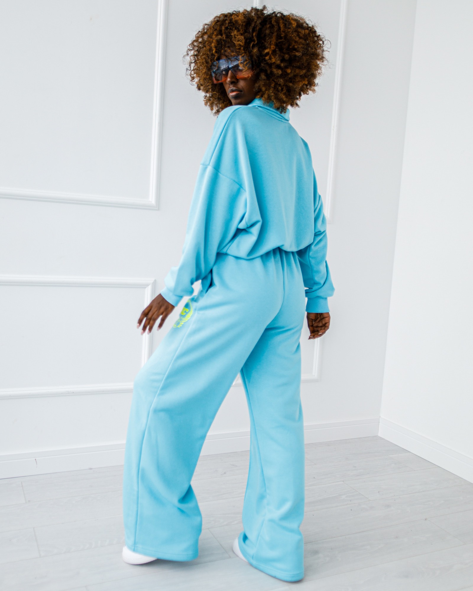 KOMPLET DRESOWY # LUXE STRIPE PASTELE BLUE - obrazek 3