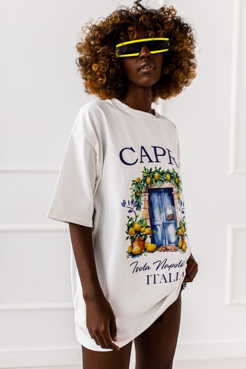 T-SHIRT OVERSIZE CAPRI VIBES #01 - obrazek 4