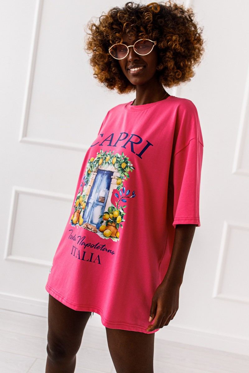 T-SHIRT OVERSIZE CAPRI VIBES #02 - obrazek 3