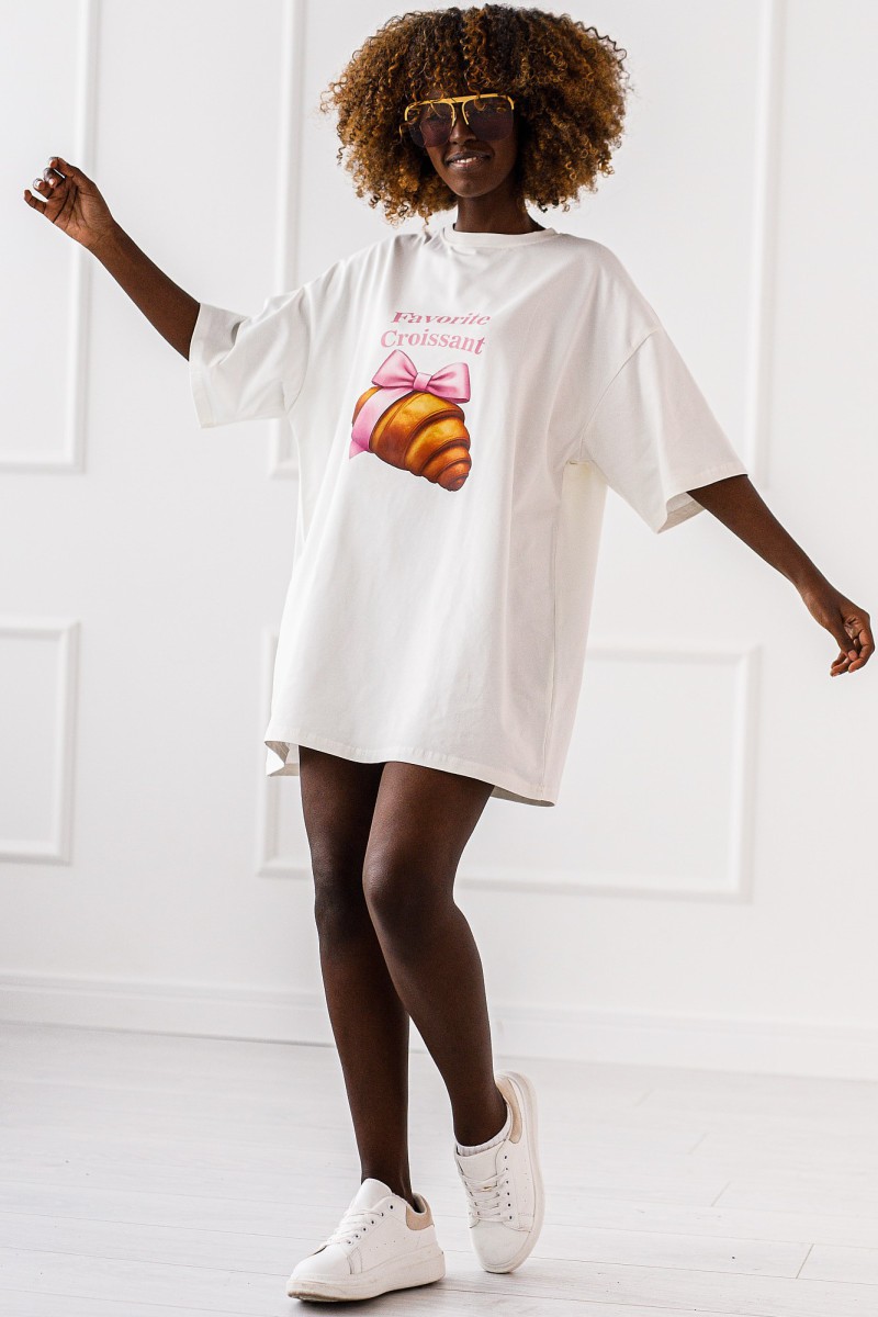 T-SHIRT OVERSIZE CROISSANT #02 - obrazek 4