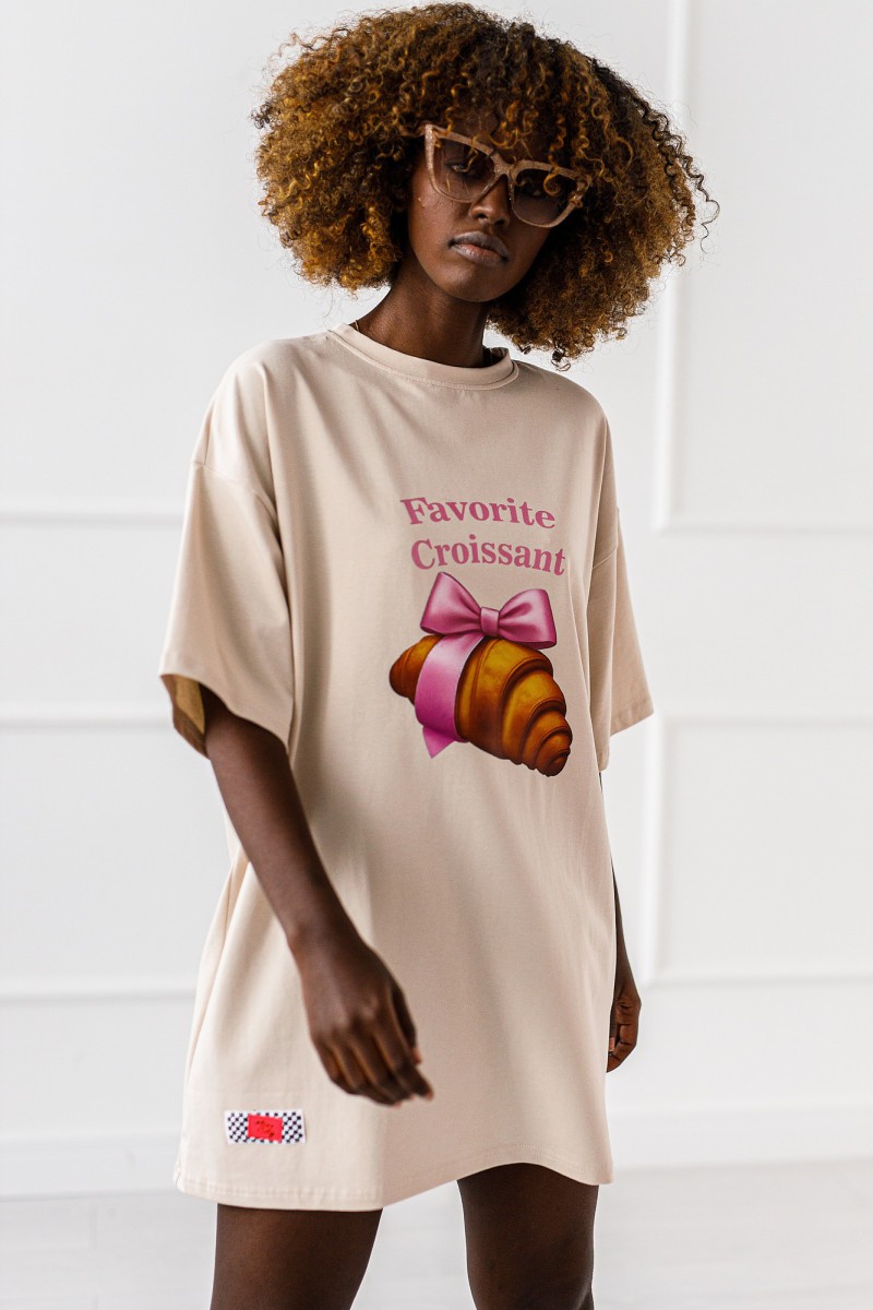 T-SHIRT OVERSIZE CROISSANT #01