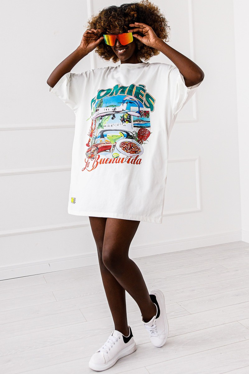 T-SHIRT OVERSIZE LA BUENA #01 - obrazek 3