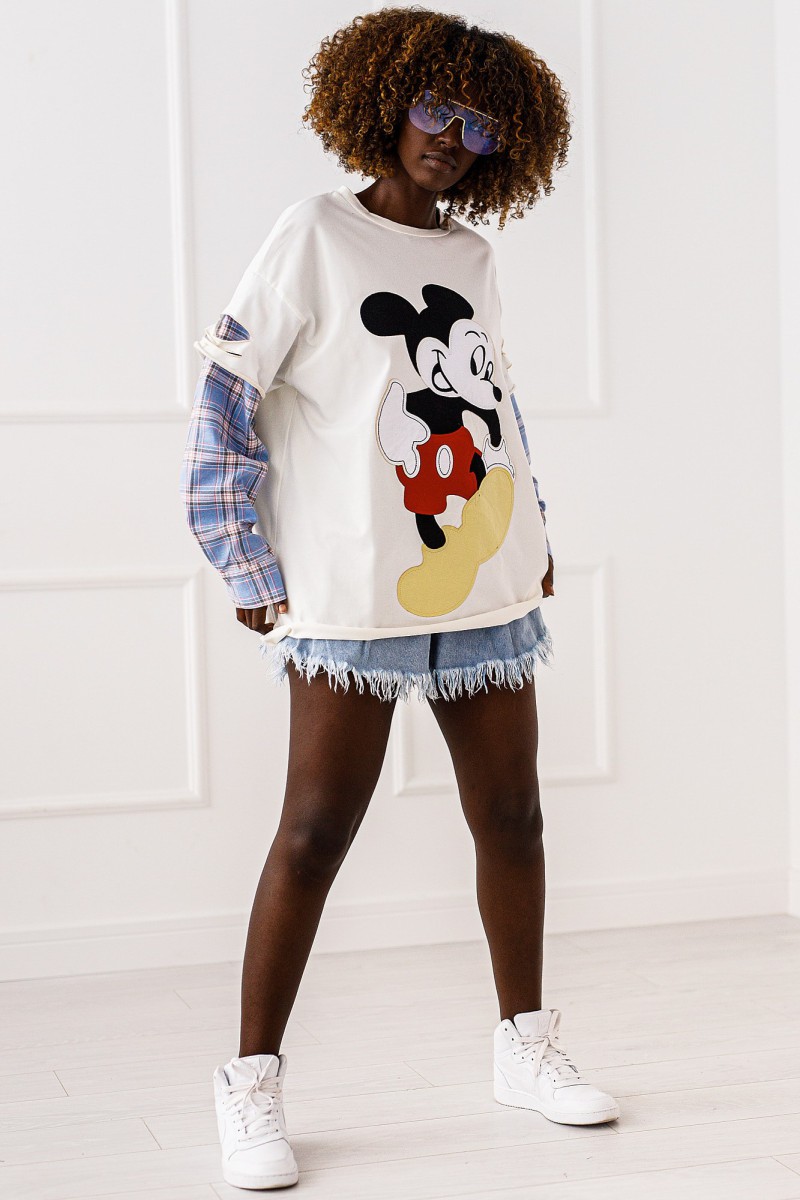 BLUZKA OVERSIZE MICKEY & Style #04 - obrazek 4