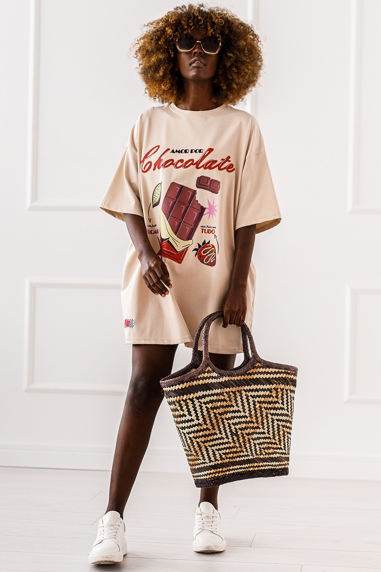 T-SHIRT OVERSIZE CHOCOLATE #02