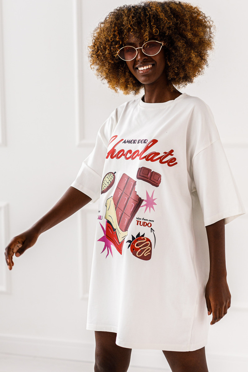 T-SHIRT OVERSIZE CHOCOLATE #01