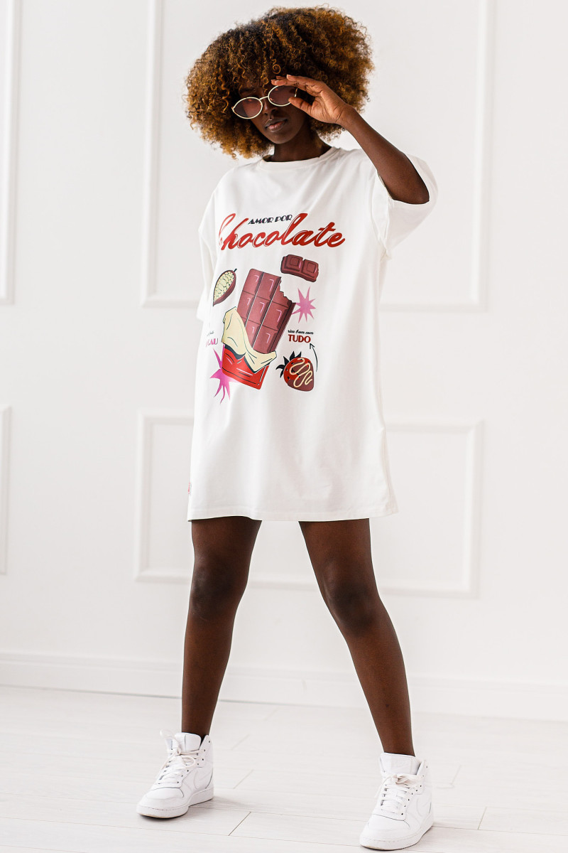 T-SHIRT OVERSIZE CHOCOLATE #01 - obrazek 3