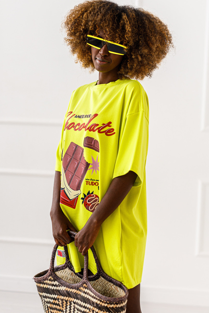 T-SHIRT OVERSIZE CHOCOLATE #03 - obrazek 4