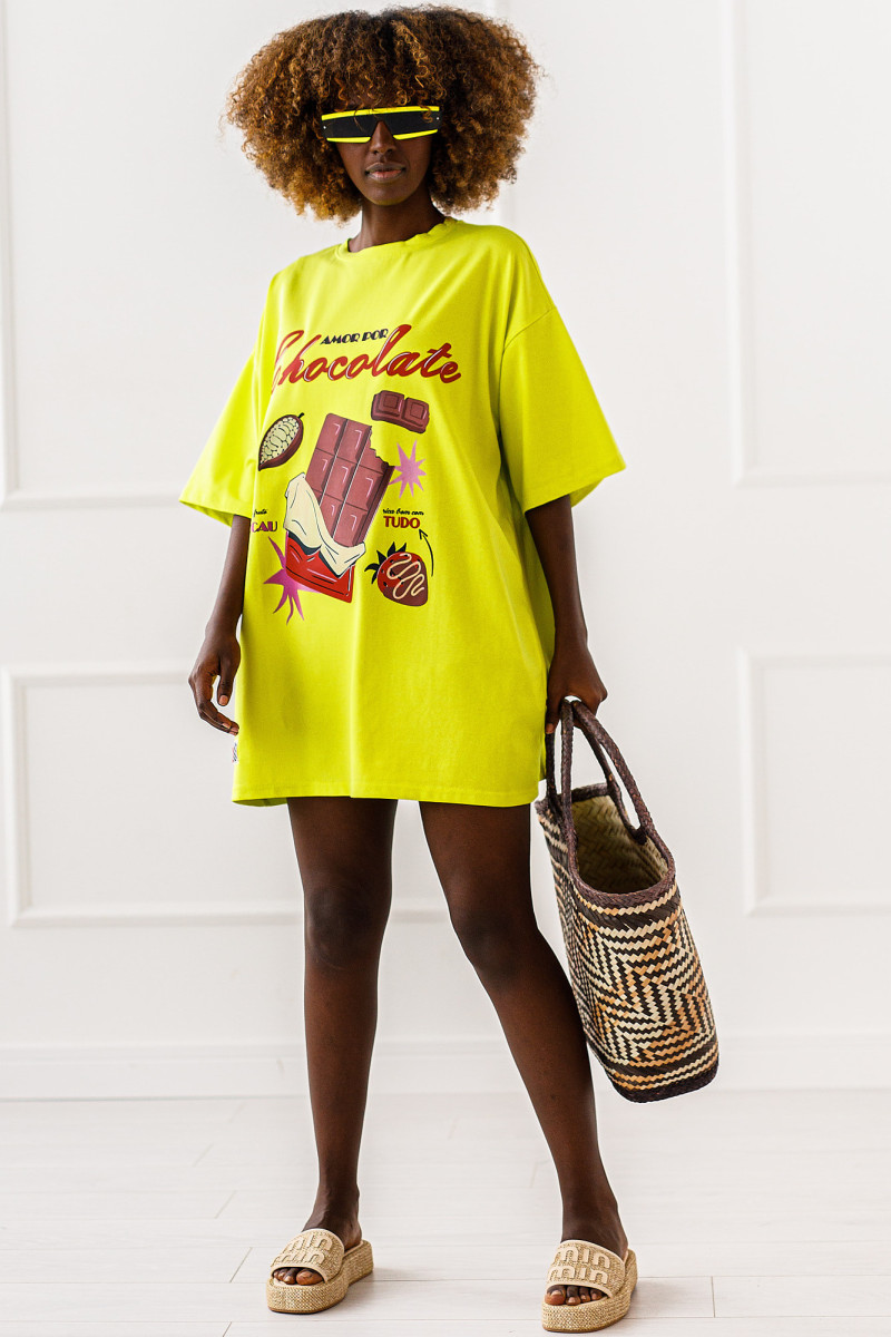T-SHIRT OVERSIZE CHOCOLATE #03 - obrazek 3