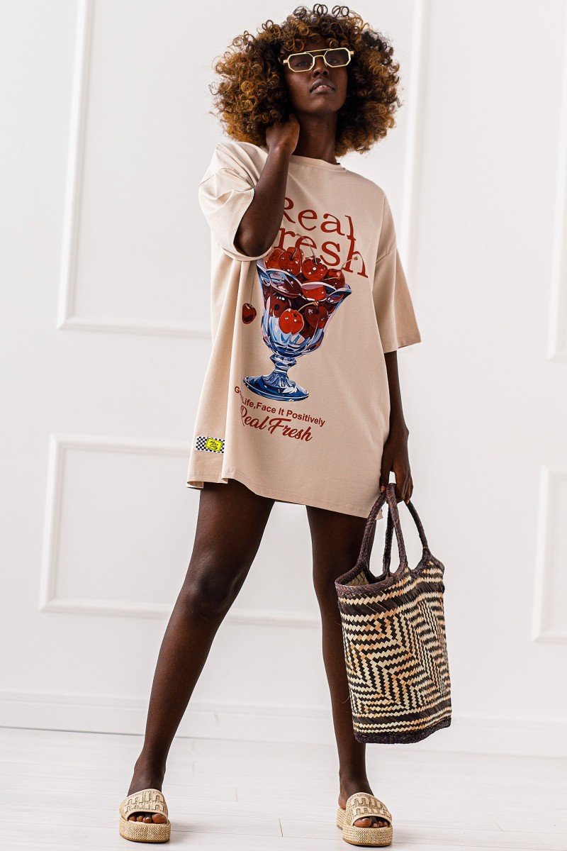 T-SHIRT OVERSIZE DESSER #01 - obrazek 3