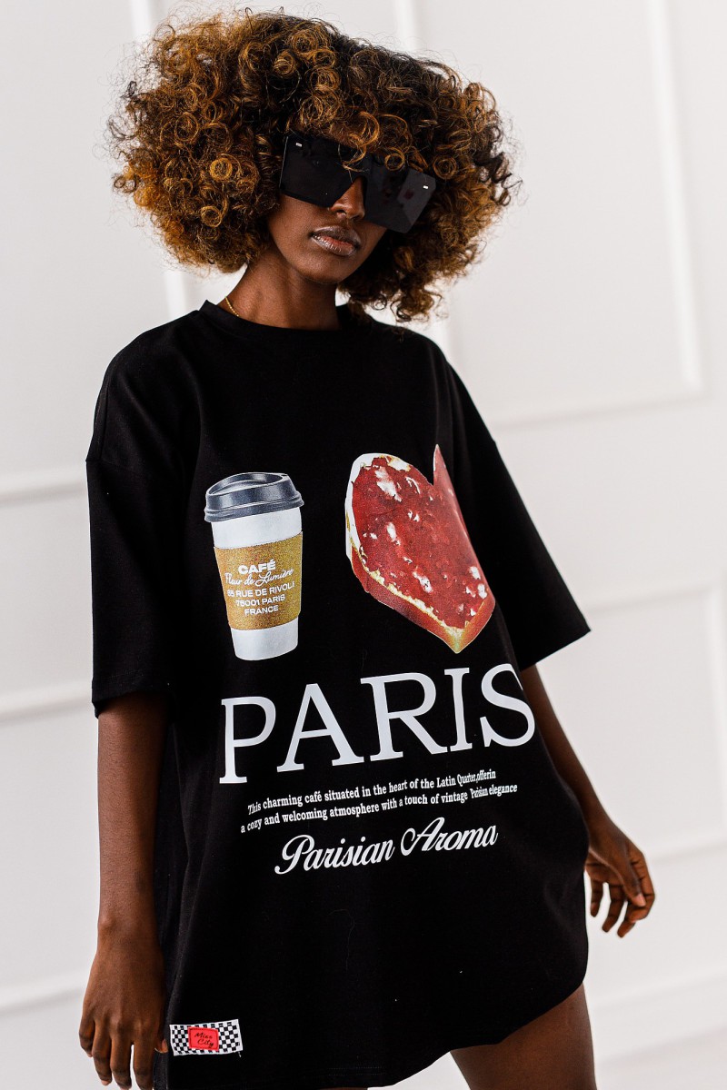 T-SHIRT OVERSIZE LOVE PARIS #03 - obrazek 2