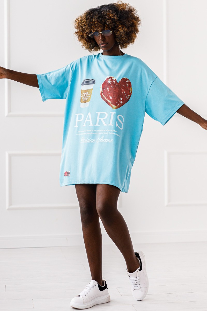 T-SHIRT OVERSIZE LOVE PARIS #01