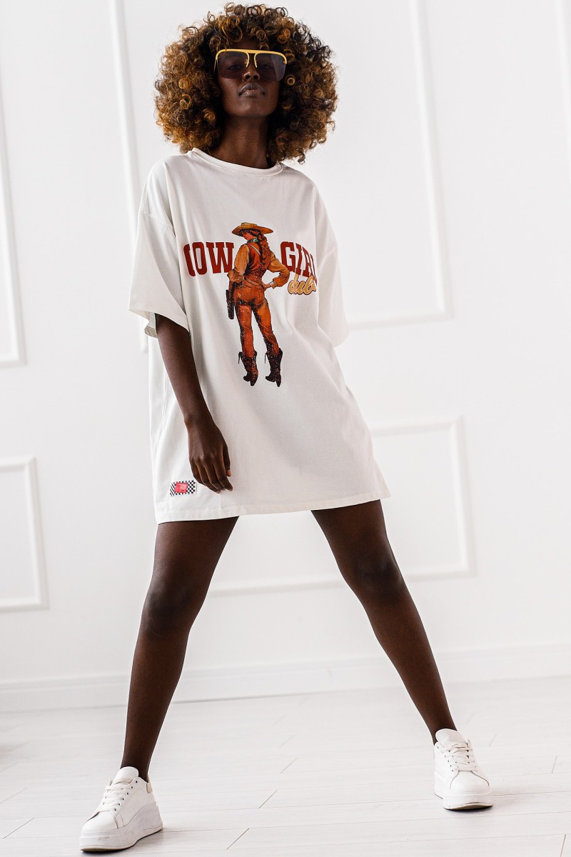 T-SHIRT OVERSIZE COWBOY GIRL #03 - obrazek 2