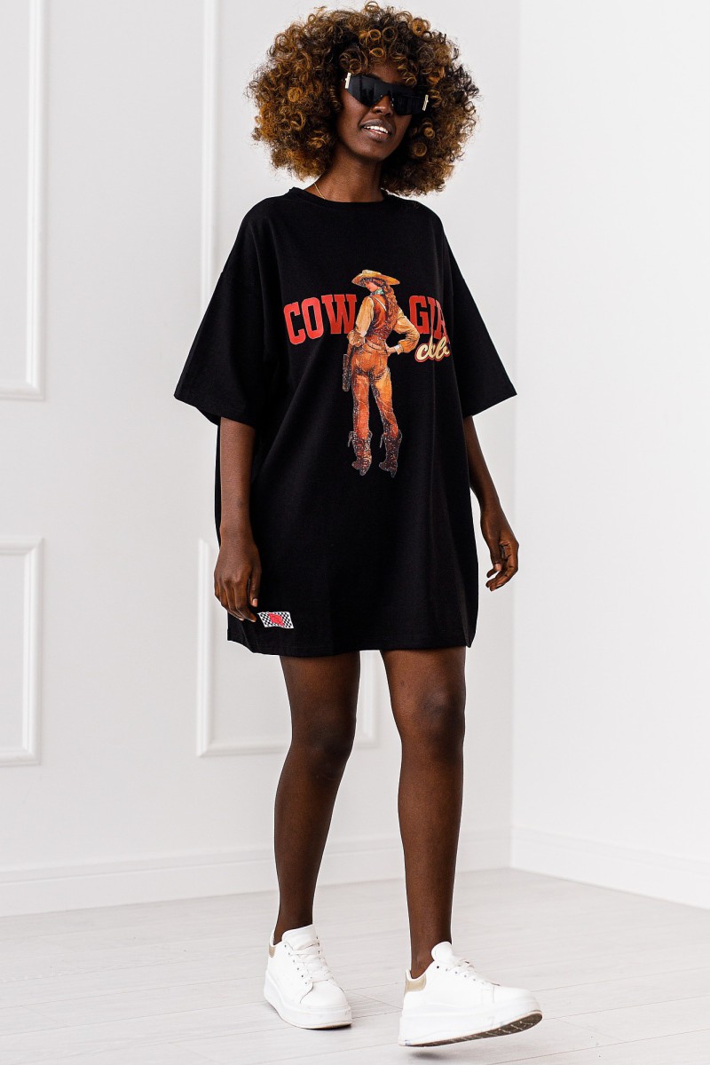 T-SHIRT OVERSIZE COWBOY GIRL #01 - obrazek 3