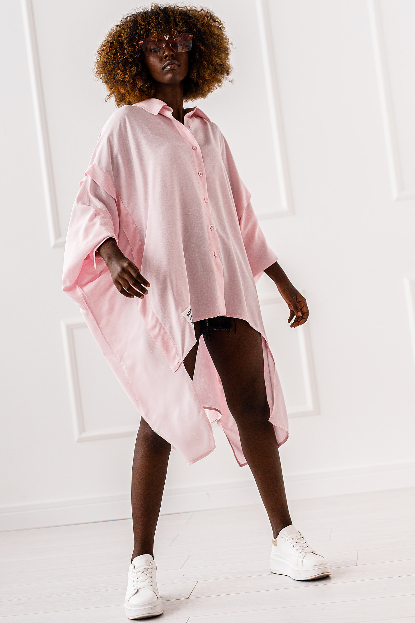 KOSZULA OVERSIZE SUNNY FLOW #PINK - obrazek 4