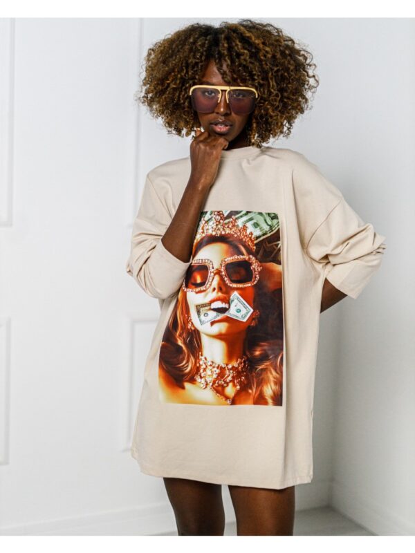 T-SHIRT OVERSIZE GOLD