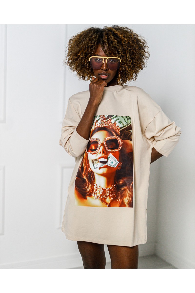 T-SHIRT OVERSIZE GOLD