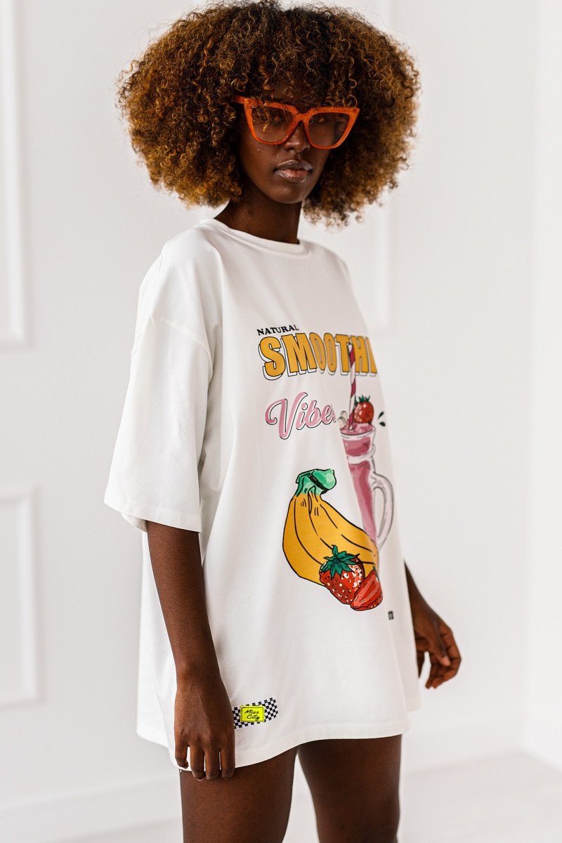 T-SHIRT OVERSIZE SMOOTHIE VIBES #01 - obrazek 3