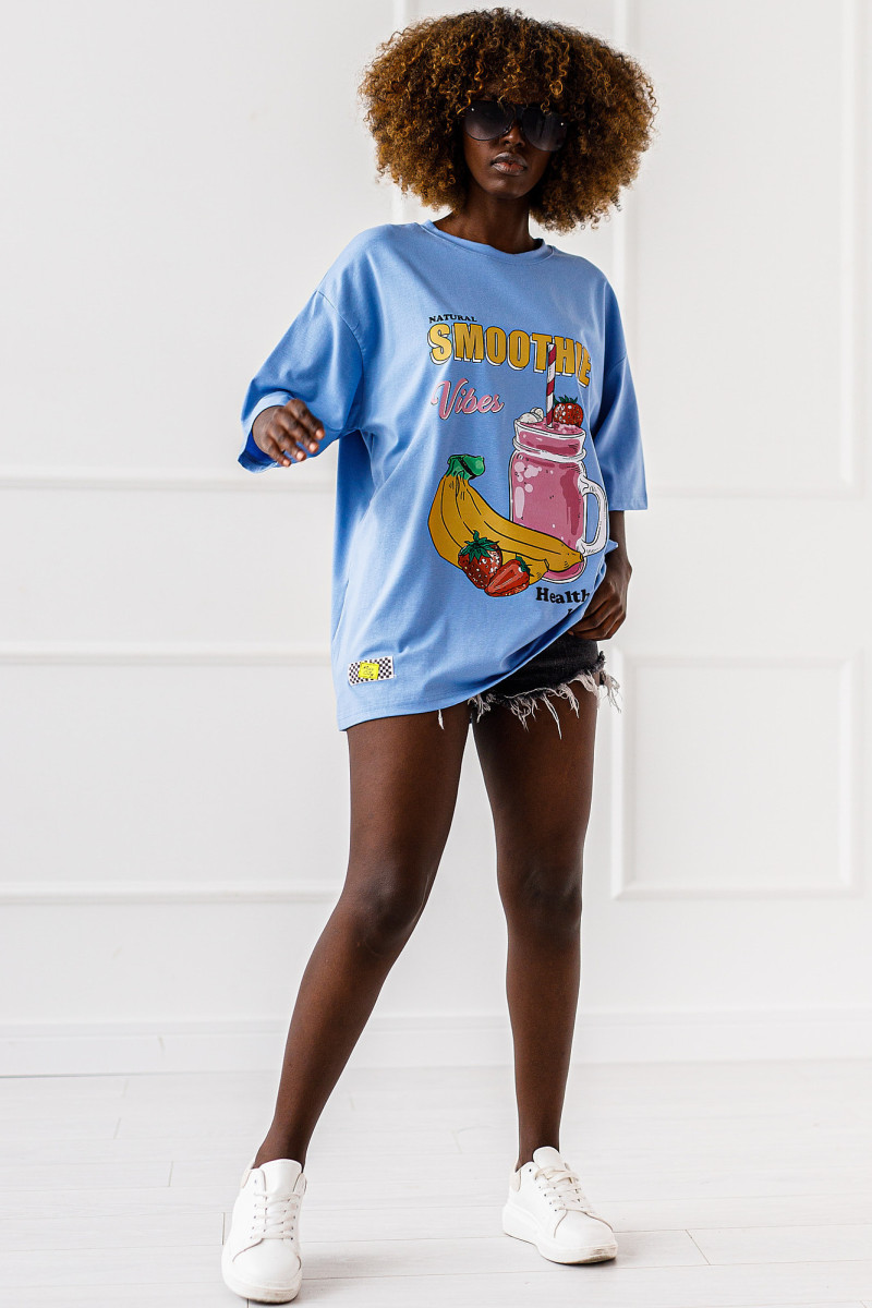 T-SHIRT OVERSIZE SMOOTHIE VIBES #02 - obrazek 3