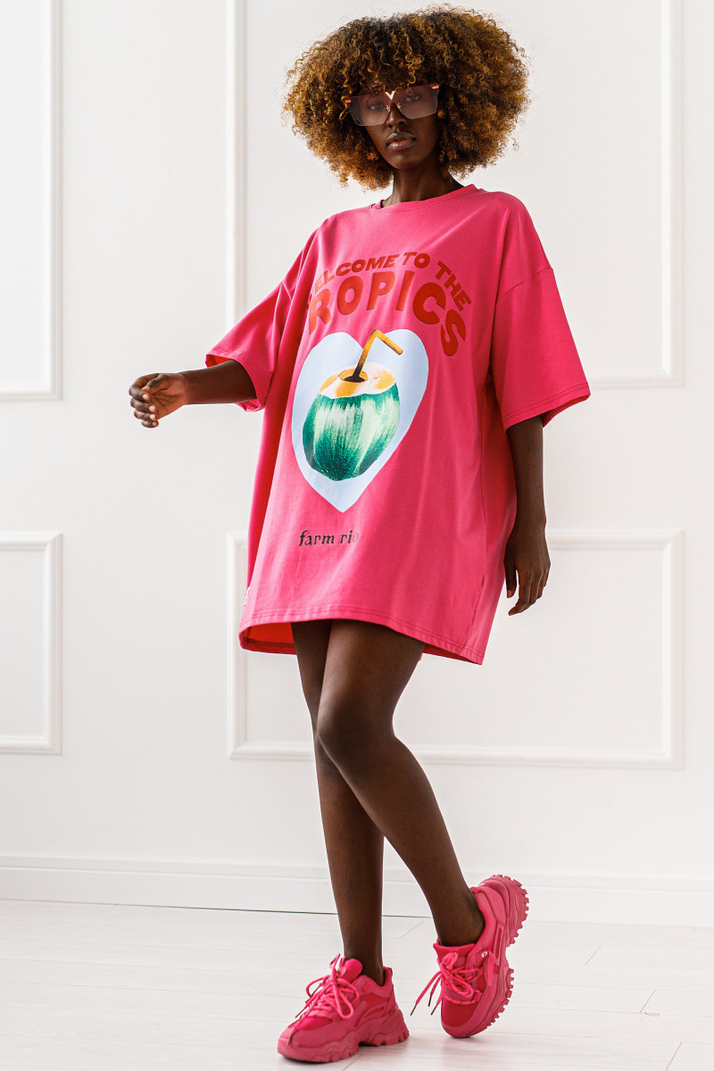 T-SHIRT OVERSIZE TROPICS #02 - obrazek 2