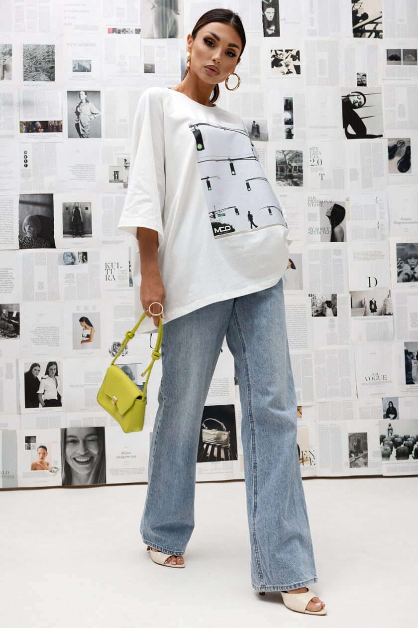T-SHIRT OVERSIZE CROSSWALK #MC12 - obrazek 3