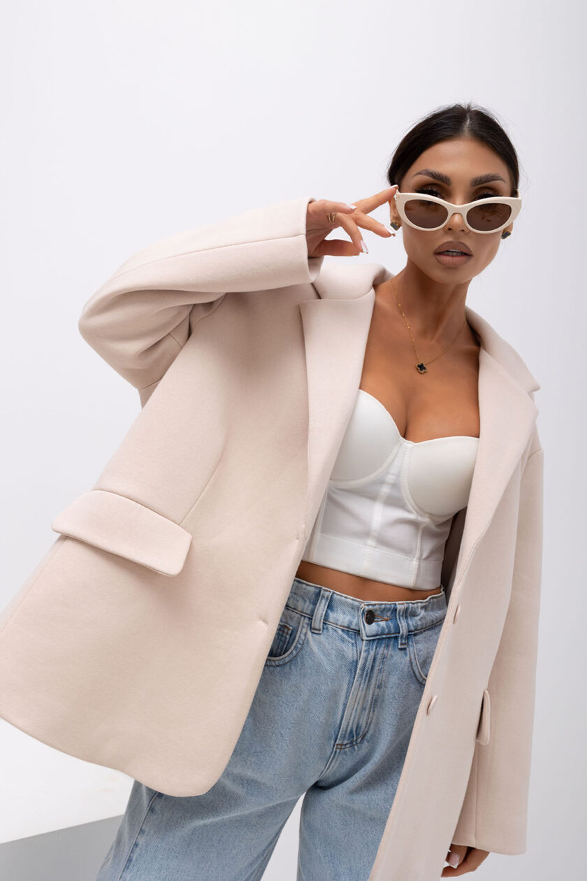 MARYNARKA OVERSIZE EDITORIAL #MCO07 - obrazek 4